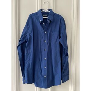 Boys Chaps blue button down shirt 16